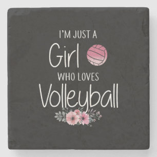 Volleyball-Shirt für Girls Teens Frauen Niedlich Steinuntersetzer