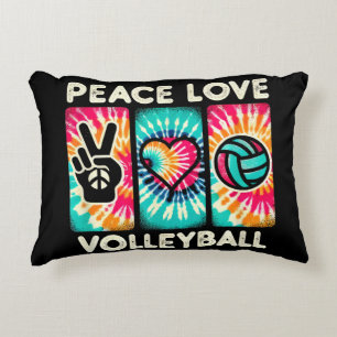 Volleyball Shirt für Teens Frauen Mädchen Liebe de Dekokissen