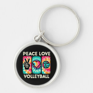 Volleyball Shirt für Teens Frauen Mädchen Liebe de Schlüsselanhänger