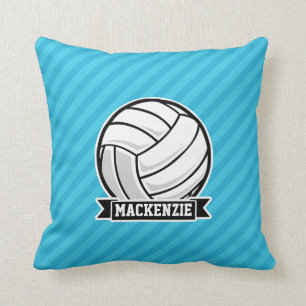 Volleyball; Sky Blue Stripes Kissen