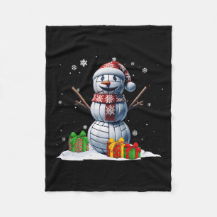 Volleyball Snowman Men Booking Volleyball Pl Fleecedecke