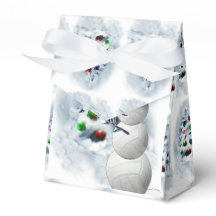 Volleyball Snowman Weihnachten