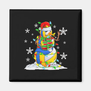 Volleyball Snowman Weihnachtsbaum Lichter Weihnach Magnet