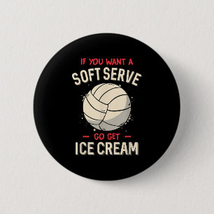 Volleyball Spaß, wenn man einen Soft Serve Volleyb Button