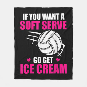 Volleyball Spaß, wenn man einen weichen Serve Will Fleecedecke