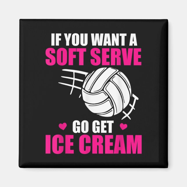 Volleyball Spaß, wenn man einen weichen Serve Will Magnet (Vorne)