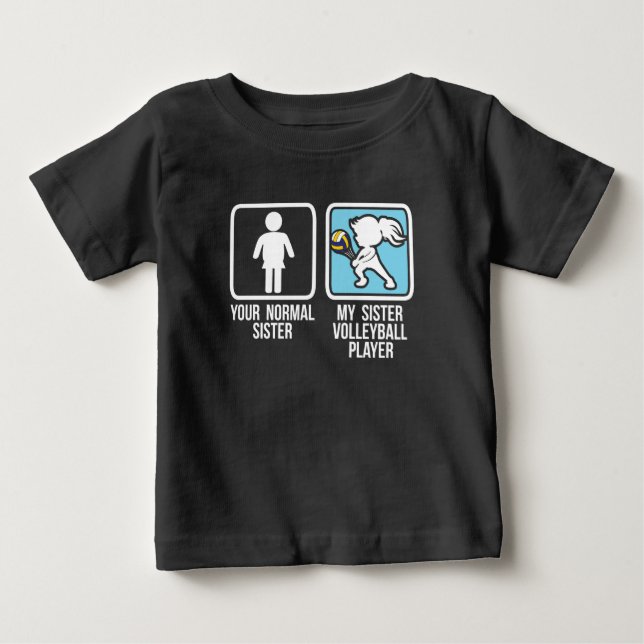 Volleyball-Spieler Baby T-shirt (Vorderseite)