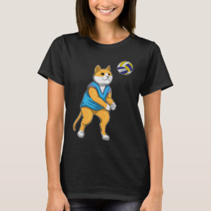 Volleyball-Spieler der Katze Volleyball T-Shirt