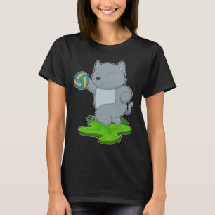 Volleyball-Spieler der Katze Volleyball T-Shirt