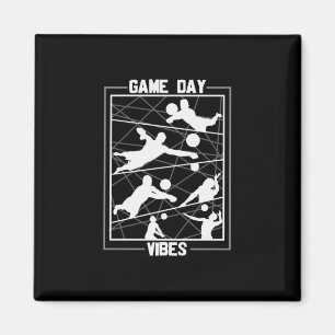 Volleyball-Spieler Game Day Vibes Magnet