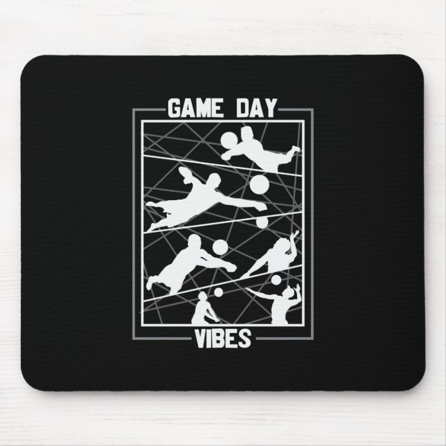 Volleyball-Spieler | Game Day Vibes Mousepad (Vorne)