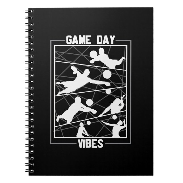 Volleyball-Spieler | Game Day Vibes Notizblock (Vorderseite)