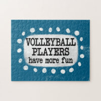 Volleyball Spieler haben mehr Spaß Jigsaw Puzzle