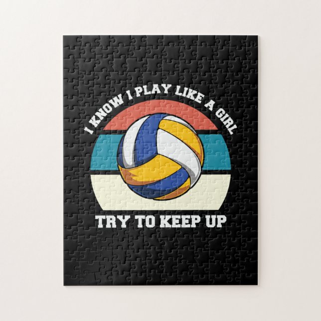 Volleyball-Spieler | Ich weiß, dass ich wie ein Mä (Vertikal)