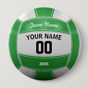Volleyball Spieler Jahr Team Grün Button