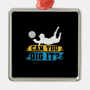 Volleyball-Spieler Kannst du es machen? Ornament Aus Metall