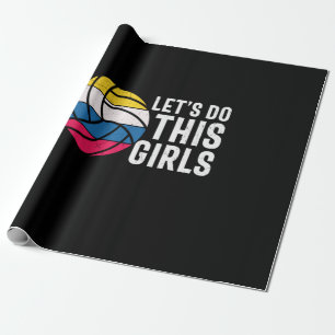 Volleyball-Spieler Lass Do This Girls Geschenkpapier