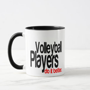 Volleyball-Spieler machen es besser Tasse