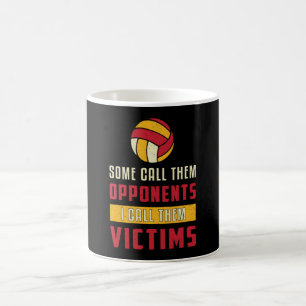 Volleyball-Spieler Manche nennen sie Gegner-Team Kaffeetasse