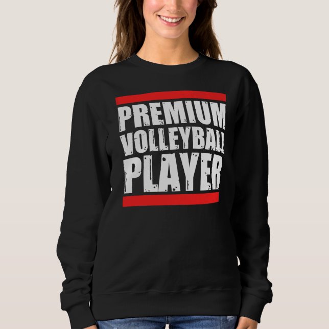 Volleyball-Spieler Sweatshirt (Vorderseite)