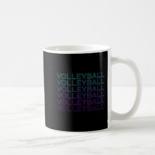 Volleyball Spieler Team Trainer Retro Kaffeetasse