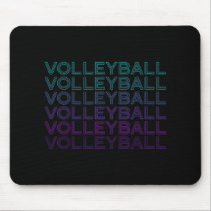 Volleyball Spieler Team Trainer Retro Mousepad