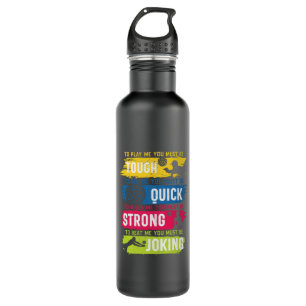 Volleyball-Spieler Tough Quick Strong Edelstahlflasche