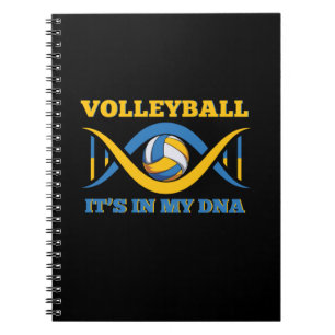 Volleyball-Spieler Volleyball in meiner DNA Notizblock