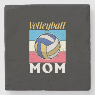 Volleyball-Spieler Volleyball-Mama Steinuntersetzer