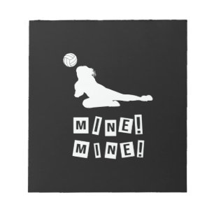 Volleyball-Spieler   Volleyball Mine Notizblock
