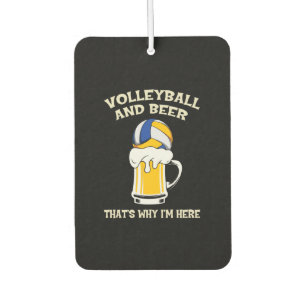 Volleyball-Spieler   Volleyball und Bier Autolufterfrischer