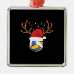Volleyball-Spieler Volleyball - Weihnachten Ornament Aus Metall