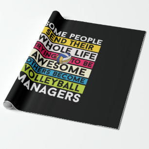 Volleyball-Spieler Volleyballmanager Geschenkpapier