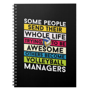 Volleyball-Spieler   Volleyballmanager Notizblock