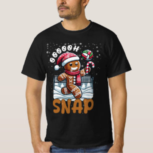 Volleyball Spieler Weihnachts Gingerbrett Man Bloc T-Shirt