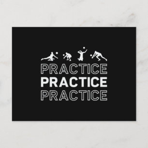 Volleyball-Spielerübungen Praxis Strand Postkarte