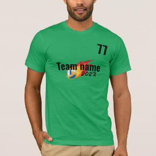 Volleyball Sport Team Kinderspielplatz Chefin Squa T-Shirt