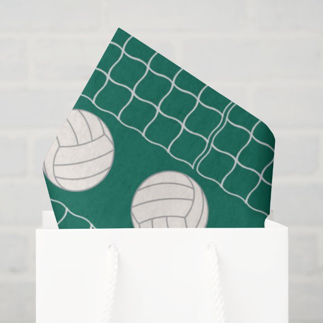 Volleyball-Sportmuster Party-Papiertaschentuch Seidenpapier (Geschenktüte)