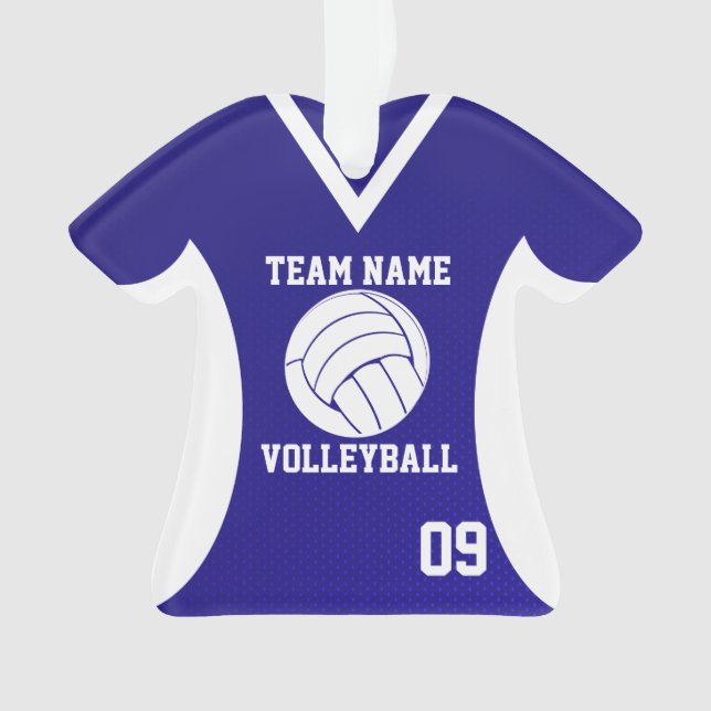 Volleyball Sports Jersey Royal avec photo (devant)