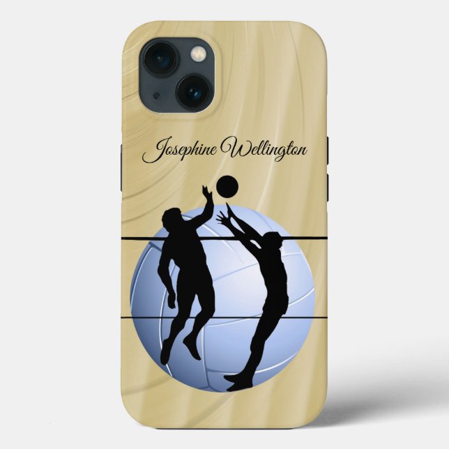 Volleyball Sportspieler Case-Mate iPhone Hülle (Rückseite)
