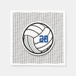 Volleyball Sportteam Anzahl Farben Spaß Serviette