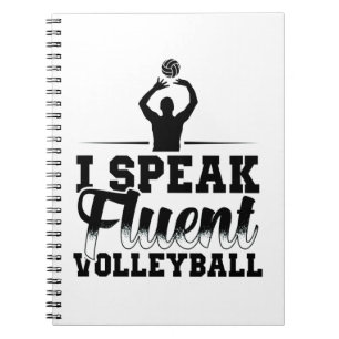 Volleyball-Sprichwort Notizblock