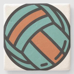 Volleyball Steinuntersetzer