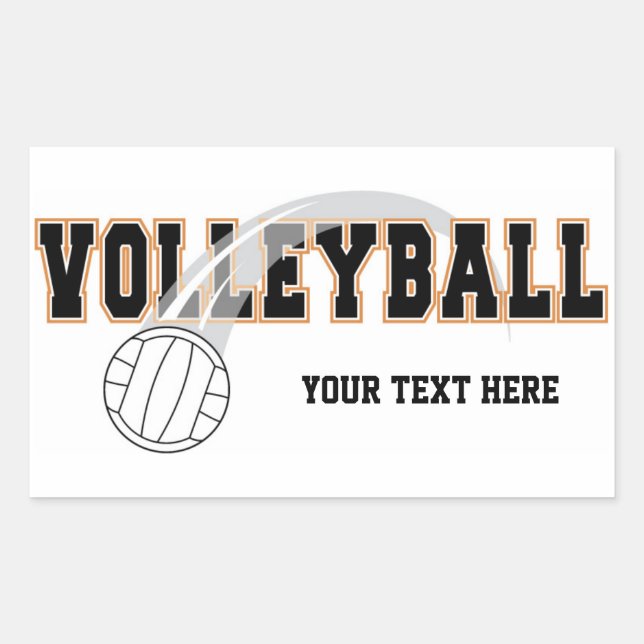 Volleyball Stickers (Vorderseite)