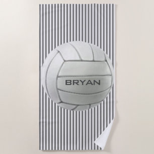 Volleyball Streifen Design Strandtuch