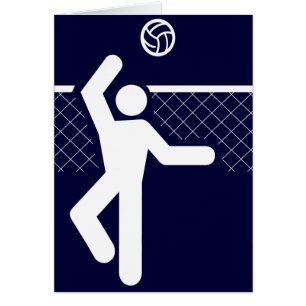 Volleyball-Symbol-Karte