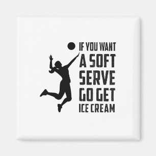 Volleyball-T, wenn Sie einen Soft-Service Gewollt, Magnet