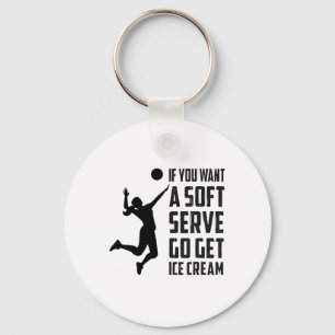 Volleyball-T, wenn Sie einen Soft-Service Gewollt, Schlüsselanhänger