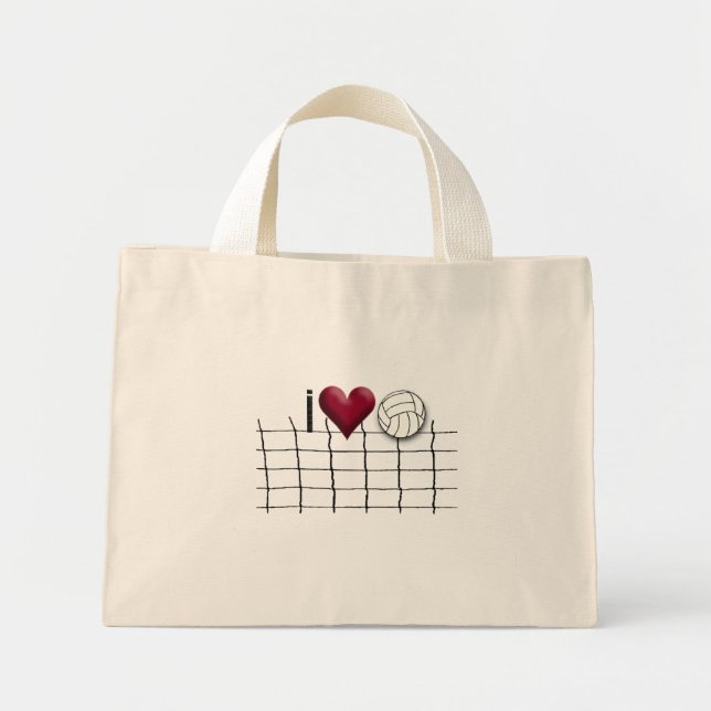 Volleyball-Tasche Mini Stoffbeutel (Vorne)