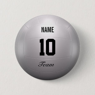 Volleyball-Team Button